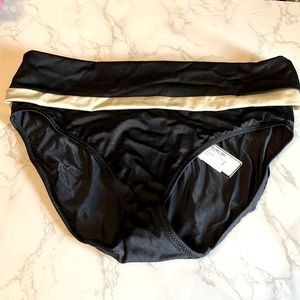 Fantasie Swim Malawi size large black NWT swim bottoms fold over or high waist